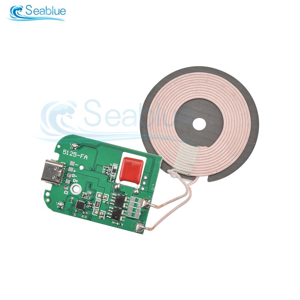 Transmitter Module Coil Circuit Board 5W/10W/15W Type-c Fast Charging Wireless Charger PCBA DIY Standard Accessories Support PT
Transmitter Module Coil Circuit Board 5W/10W/15W Type-c Fast Charging Wireless Charger PCBA DIY Standard Accessories Support PT