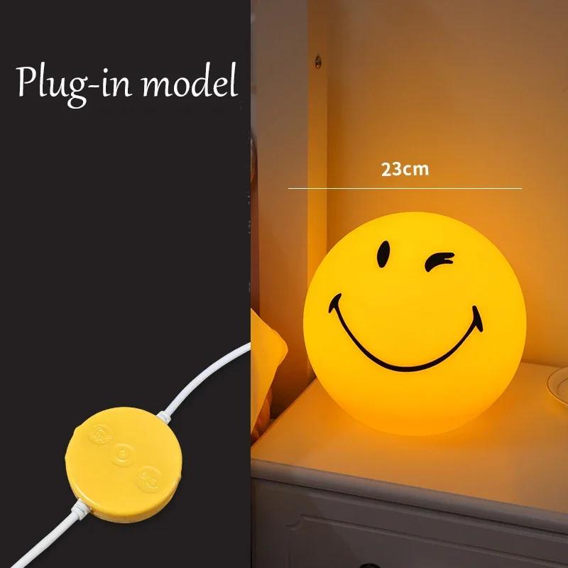 Squint/Wink Sphere Lamp Atmosphere Smile Light Dimmable Usb Rechargeable Or Usb Plug-In Smiling Night Light For Home Decoration (As shown-25549)-USB Plug
Squint/Wink Sphere Lamp Atmosphere Smile Light Dimmable Usb Rechargeable Or Usb Plug-In Smiling Night Light For Home Decoration (As shown-25549)-USB Plug