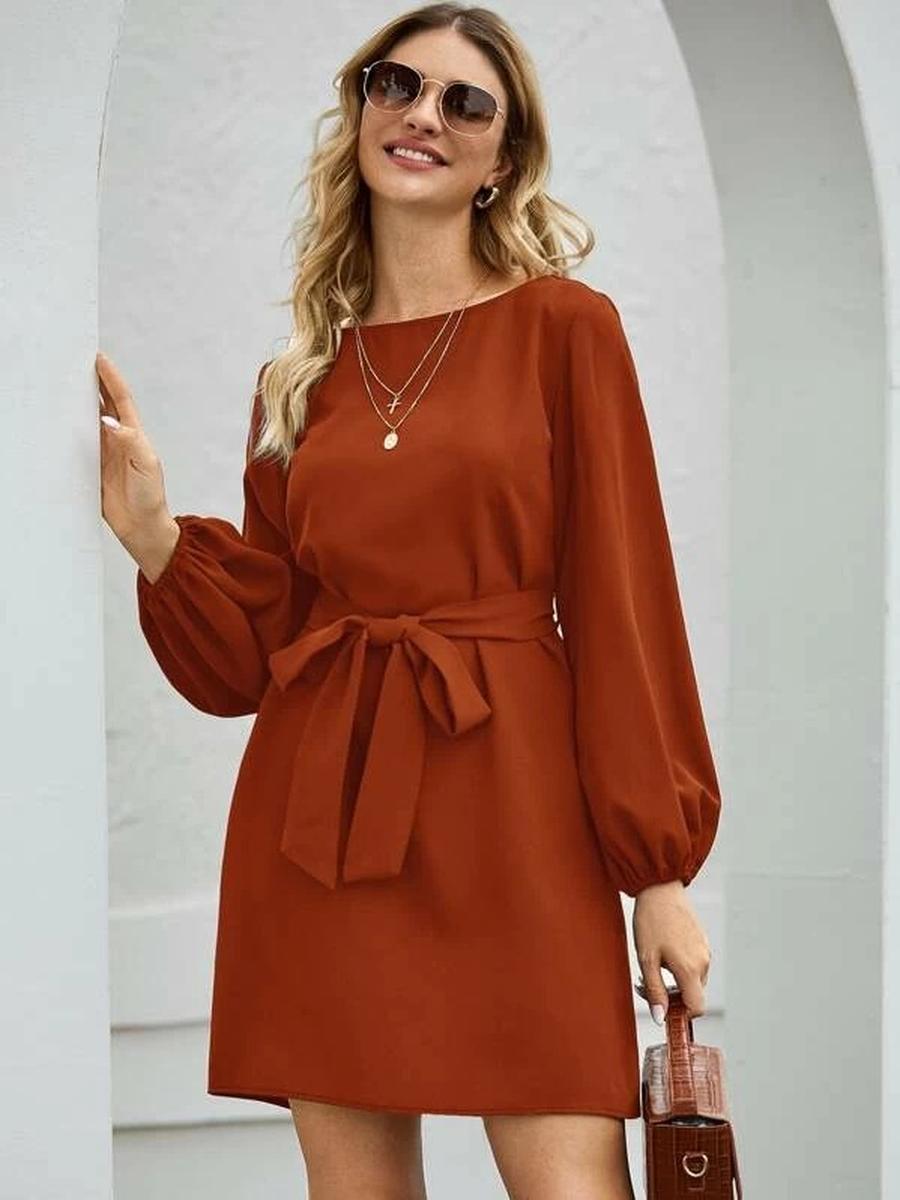 New Style Long Sleeve Slim Fit High Waist Lounge Dress for Women M brick червоний колір
New Style Long Sleeve Slim Fit High Waist Lounge Dress for Women M brick червоний колір