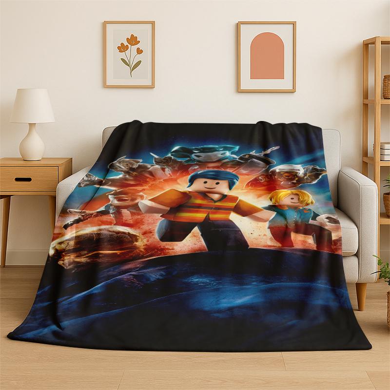 Cartoon R-Robloxs Game Gamer Flannel Blanket Soft Warm Throw Blanket for Bedroom Living Room Bed Travel Camping Picnic Gift 75x90cm
Cartoon R-Robloxs Game Gamer Flannel Blanket Soft Warm Throw Blanket for Bedroom Living Room Bed Travel Camping Picnic Gift 75x90cm