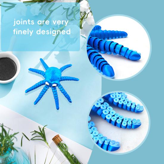 Yousheng Flexible Octopus Ornament Fidget Octopus Toy with Movable Tentacles Desktop Articulated Octopus for Kids And Adults Home Office Stress Relief синий
Yousheng Flexible Octopus Ornament Fidget Octopus Toy with Movable Tentacles Desktop Articulated Octopus for Kids And Adults Home Office Stress Relief синий
