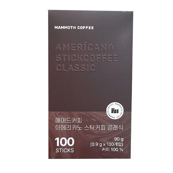 Mammoth Coffee Americano Stick Coffee Classic 0.9g x 100ct One thing
Mammoth Coffee Americano Stick Coffee Classic 0.9g x 100ct One thing