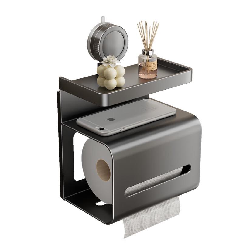 Suction Cup Toilet Paper Holder with Storage Shelf
Suction Cup Toilet Paper Holder with Storage Shelf