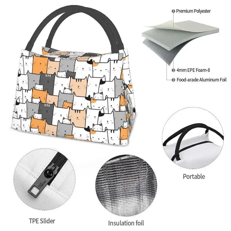 Cartoon Cat Pattern Thermal Insulated Lunch Bags Women Kitten Lunch Container for Outdoor Camping Travel Storage Meal Food Box 28x17x16CM
Cartoon Cat Pattern Thermal Insulated Lunch Bags Women Kitten Lunch Container for Outdoor Camping Travel Storage Meal Food Box 28x17x16CM