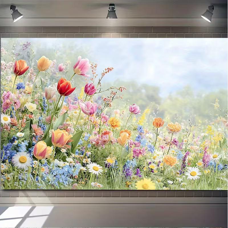 2D Dreamy Pastel Meadow Flower Backdrop, 2D Flat Printing Banner for Easter Celebrations & Photoshoot 47.2x31.5inch/120*80cm
2D Dreamy Pastel Meadow Flower Backdrop, 2D Flat Printing Banner for Easter Celebrations & Photoshoot 47.2x31.5inch/120*80cm