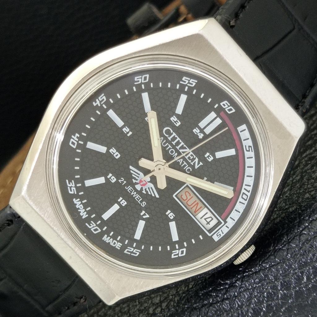 CITIZEN AUTOMATIC 8200 VINTAGE JAPAN MENS BLACK COLOR DIAL WATCH a500288-2 R151b-a500288
CITIZEN AUTOMATIC 8200 VINTAGE JAPAN MENS BLACK COLOR DIAL WATCH a500288-2 R151b-a500288