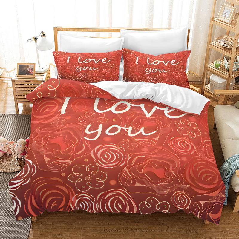 Valentine S Day I Love Style Duvet Cover Set King Size Digital Print Bedding Bedroom Decor Wedding Gift 3 Pcs With 2 Pillowcases EU Single(135x200cm)
Valentine S Day I Love Style Duvet Cover Set King Size Digital Print Bedding Bedroom Decor Wedding Gift 3 Pcs With 2 Pillowcases EU Single(135x200cm)