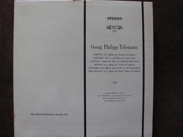 LP Record GEORG PHILIPP TELEMANN Partita In G Fantsia No.9 Cantata MHS712 Musical Heritag US Classical Used
LP Record GEORG PHILIPP TELEMANN Partita In G Fantsia No.9 Cantata MHS712 Musical Heritag US Classical Used