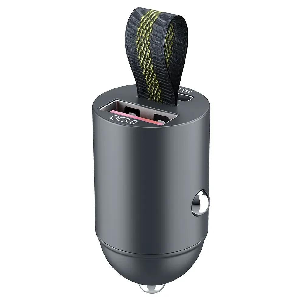 30W Mini USB Car Charger Super Fast Charging Type-C PD Quick Charge Car Mobile Phone Charger Adapter For iPhone Huawei Samsung
30W Mini USB Car Charger Super Fast Charging Type-C PD Quick Charge Car Mobile Phone Charger Adapter For iPhone Huawei Samsung