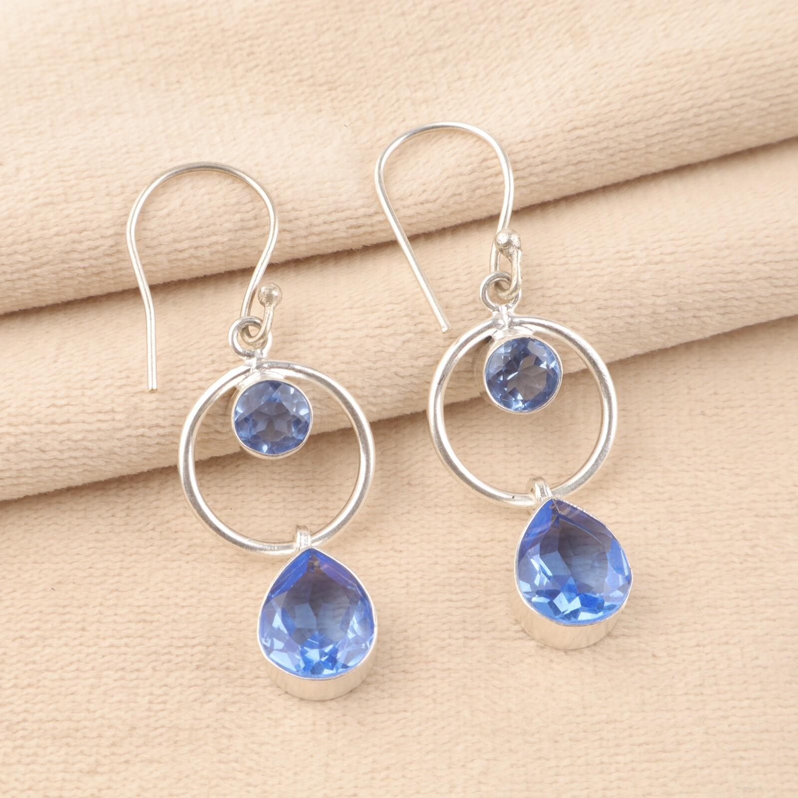 Natural Tanzanite Gemstone 925 Sterling Silver Jewelry Handcrafted Earrings 2.0 EE-140-15
Natural Tanzanite Gemstone 925 Sterling Silver Jewelry Handcrafted Earrings 2.0 EE-140-15