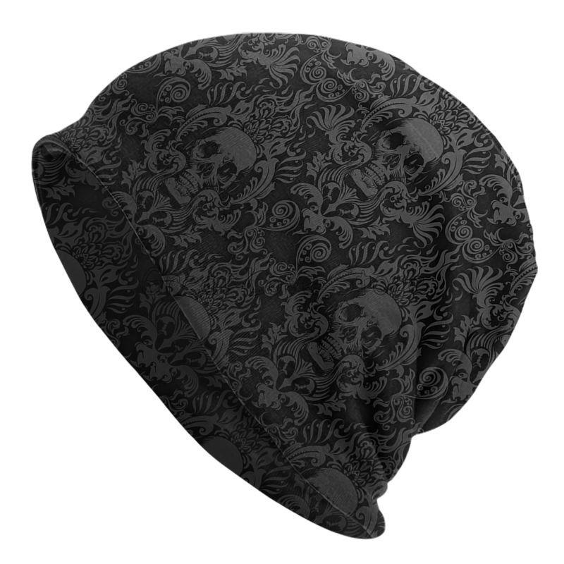 Gothic Black Skull Damask Pattern Beanie Hat Women Men Cycling Bonnet Cap Unisex Warm Knit Hats Headwear Skullies Beanies
Gothic Black Skull Damask Pattern Beanie Hat Women Men Cycling Bonnet Cap Unisex Warm Knit Hats Headwear Skullies Beanies