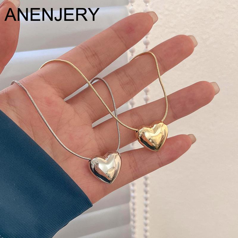 ANENJERY Геометрическая Любовь Форма Сердца Подвеска Ожерелье Для Женщин Минималистичный Модный Фестивальная Вечеринка Банкет Ювелирные Аксессуары
ANENJERY Геометрическая Любовь Форма Сердца Подвеска Ожерелье Для Женщин Минималистичный Модный Фестивальная Вечеринка Банкет Ювелирные Аксессуары