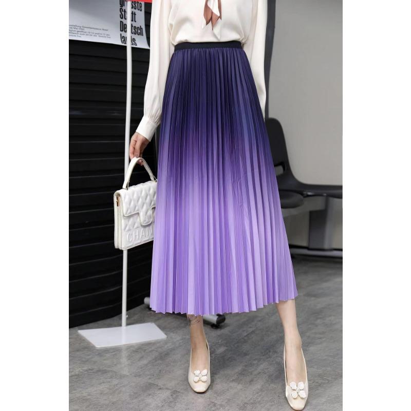 New High-quality Drape Gradient Skirt Women s New Long Skirt High-waisted Elongated Pleated Skirts One Size
New High-quality Drape Gradient Skirt Women s New Long Skirt High-waisted Elongated Pleated Skirts One Size