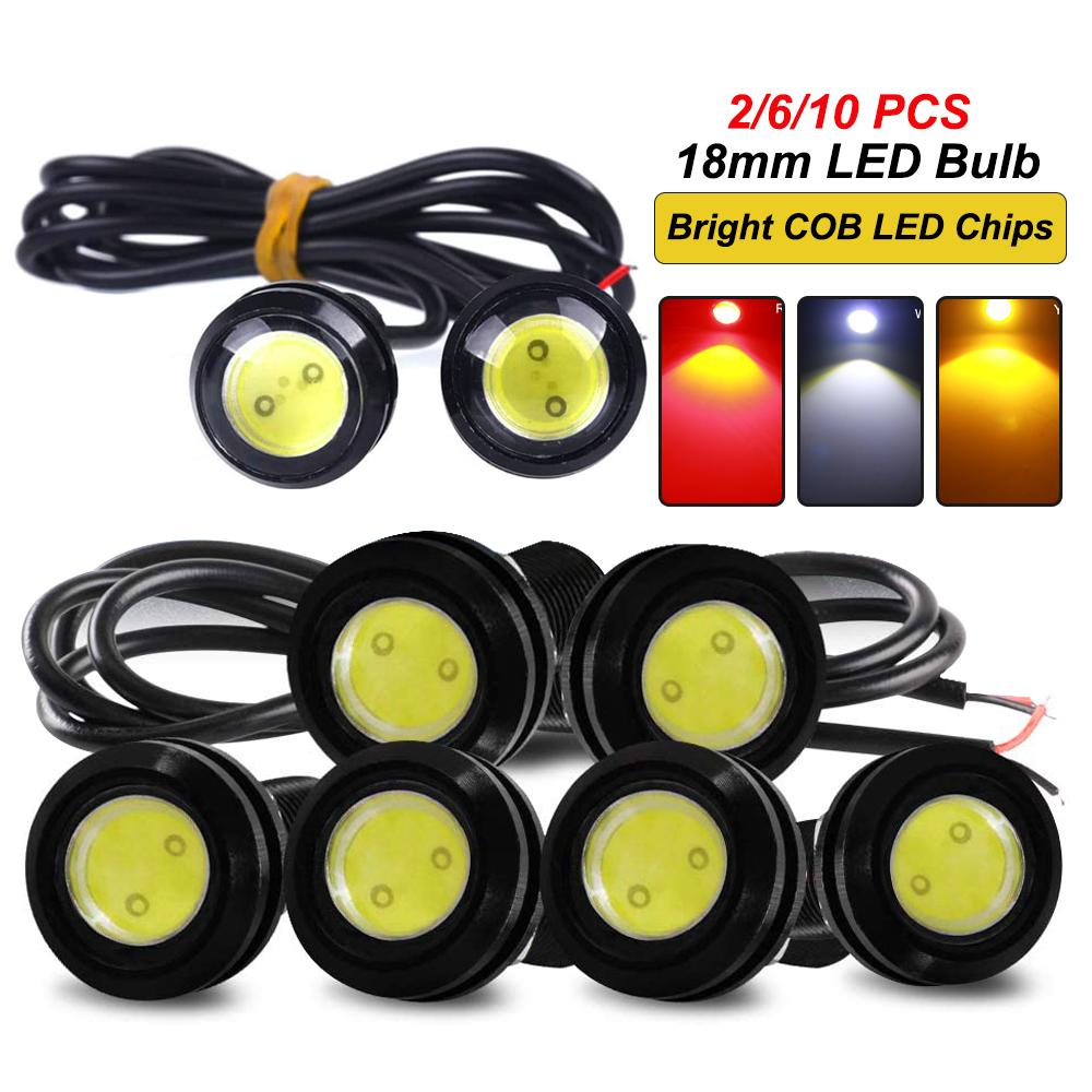 2/6/10 Автомобильные DRL LED Лампы Сигнальные Огни COB 12V 7000K Белый 18ММ Орлиный Глаз Дневные Ходовые Огни Задний Ход Противотуманные DRL Стайлинг Лампы 2 PCS
2/6/10 Автомобильные DRL LED Лампы Сигнальные Огни COB 12V 7000K Белый 18ММ Орлиный Глаз Дневные Ходовые Огни Задний Ход Противотуманные DRL Стайлинг Лампы 2 PCS