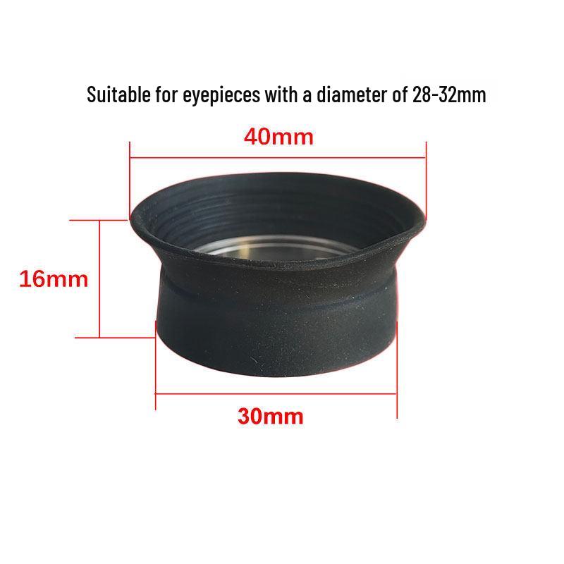 Biological/Stereoscopic Microscope Eyepiece Accessories: Rubber Eyecup Ring, Cylinder, Cow Horn, and Folding Eyecups.
Biological/Stereoscopic Microscope Eyepiece Accessories: Rubber Eyecup Ring, Cylinder, Cow Horn, and Folding Eyecups.