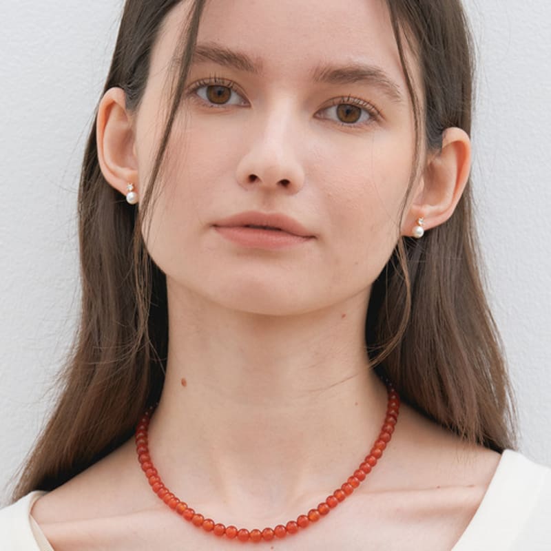 halden simple red carnelian necklace 6mm (N015_40cm) carnelian
halden simple red carnelian necklace 6mm (N015_40cm) carnelian