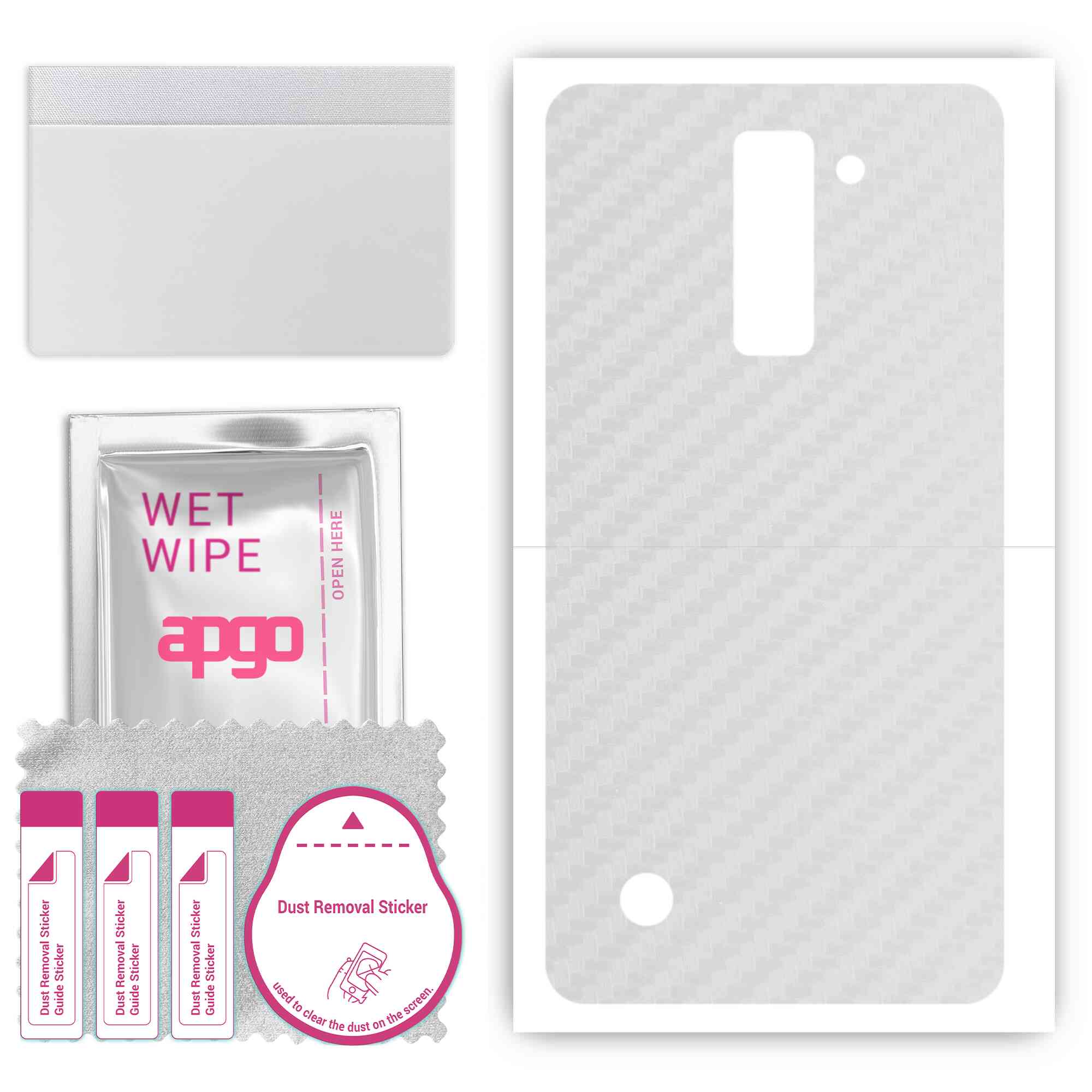 apgo Protective Skin Sticker for the back compatible with LG Stylus 2 Plus, Wrap Film, Foil, Vinyl - Pattern Transparent Carbon
apgo Protective Skin Sticker for the back compatible with LG Stylus 2 Plus, Wrap Film, Foil, Vinyl - Pattern Transparent Carbon