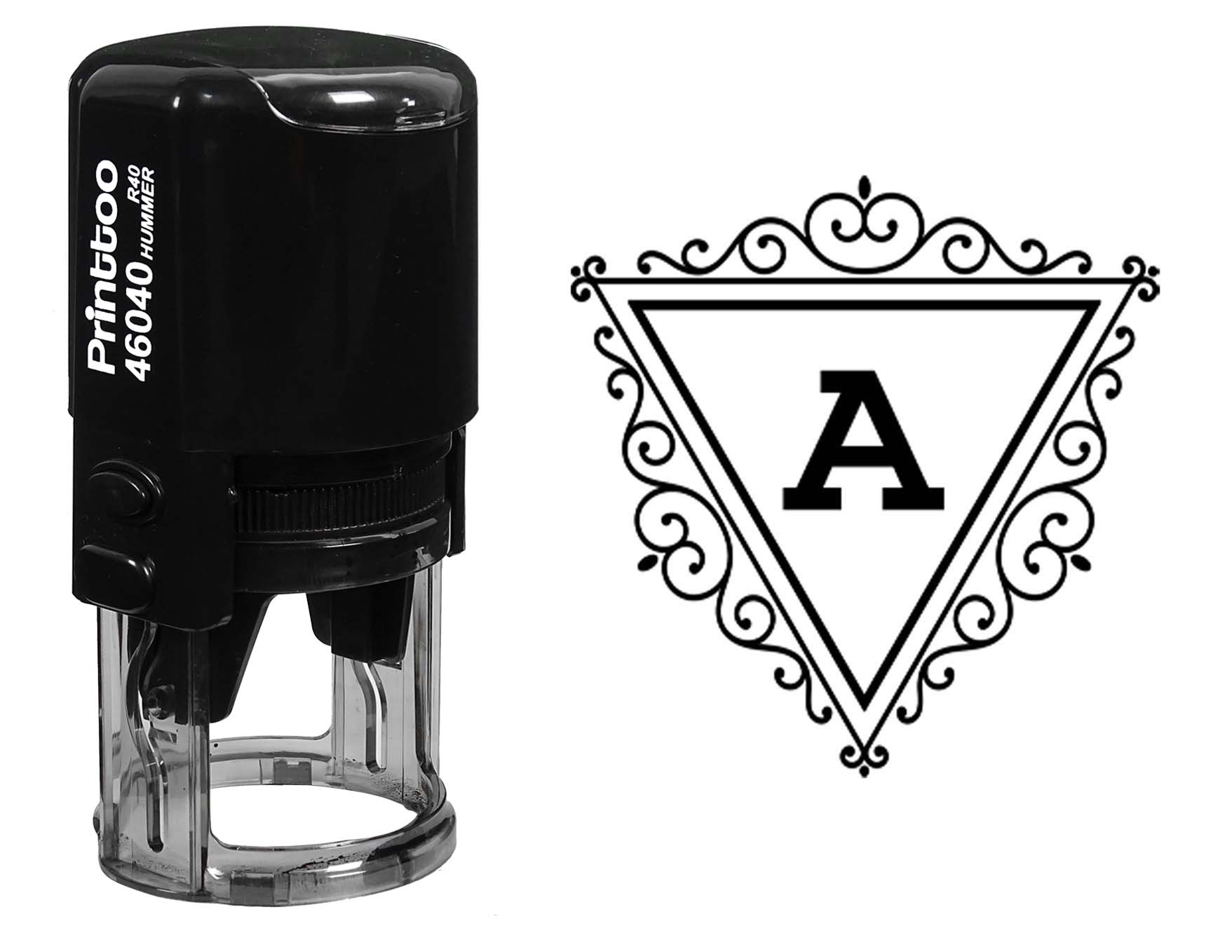Printtoo R-40 Swirl Border Triangle A Alphabet Monogram Initial Self Inking Rubber Stamp Office 30 mm Diameter (Approx) синий
Printtoo R-40 Swirl Border Triangle A Alphabet Monogram Initial Self Inking Rubber Stamp Office 30 mm Diameter (Approx) синий