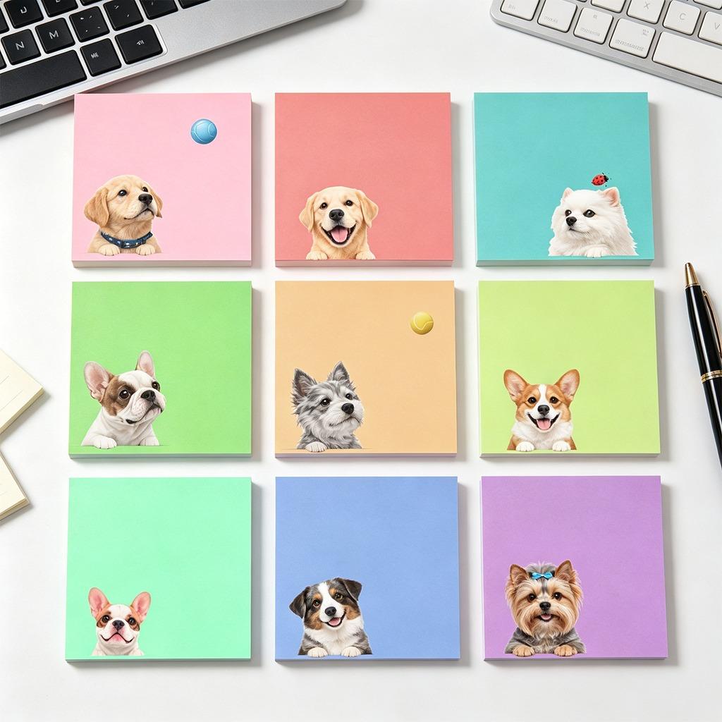 Cute Printed Self-Adhesive Memo Pads 9 Pack, 50 Sheets Per Pad Small Sticky Notes For Office School Note Taking
Cute Printed Self-Adhesive Memo Pads 9 Pack, 50 Sheets Per Pad Small Sticky Notes For Office School Note Taking