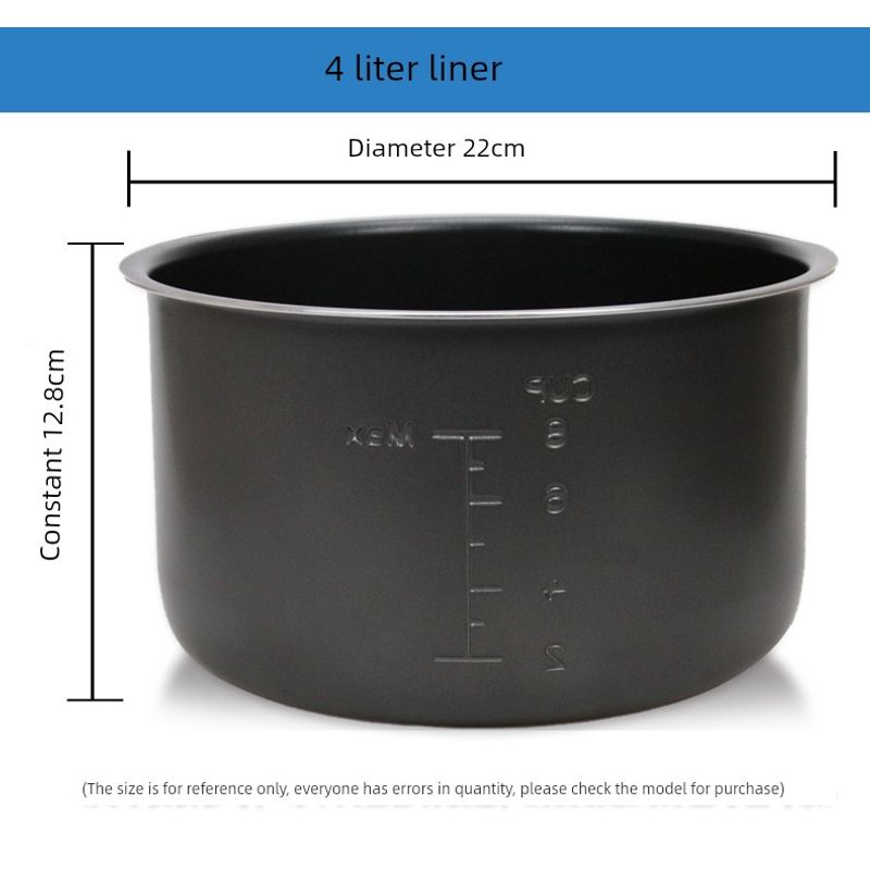 Suitable for Midea Electric Pressure Cooker Liner 4 L5l6l L Pressure Cooker Liner Non-Stick Pan Thickened Neutral Accessories 4 liters pressure cooker liner Original (Classy)
Suitable for Midea Electric Pressure Cooker Liner 4 L5l6l L Pressure Cooker Liner Non-Stick Pan Thickened Neutral Accessories 4 liters pressure cooker liner Original (Classy)