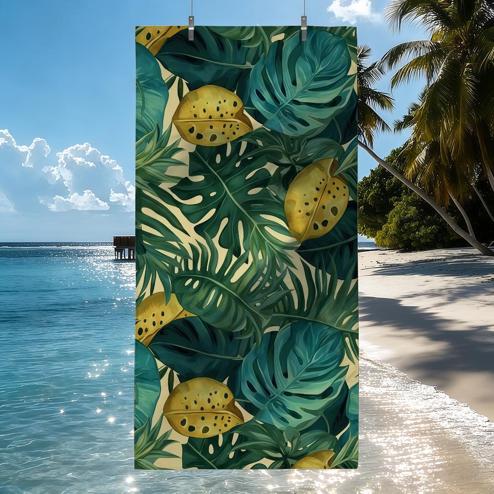 Island Vibes Tropical Leaf-Print Towel Quick Drying Beach Towels Are Suitable For Swimming Pools Camping Yoga And The Gym W40*H60(CM)
Island Vibes Tropical Leaf-Print Towel Quick Drying Beach Towels Are Suitable For Swimming Pools Camping Yoga And The Gym W40*H60(CM)