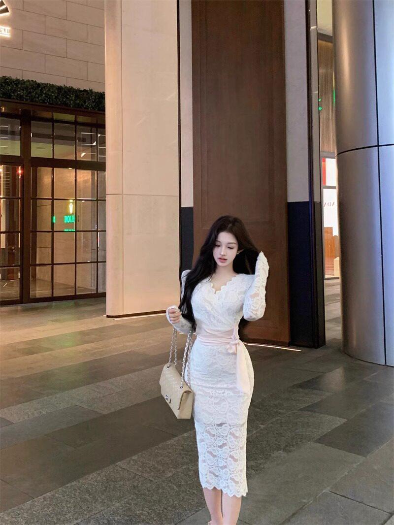 Purple Lace V-Neck Women’s Spring/Autumn Long Sleeve Bodycon Midi Dress with Slit and Lace-up Design L абрикосовый
Purple Lace V-Neck Women’s Spring/Autumn Long Sleeve Bodycon Midi Dress with Slit and Lace-up Design L абрикосовый
