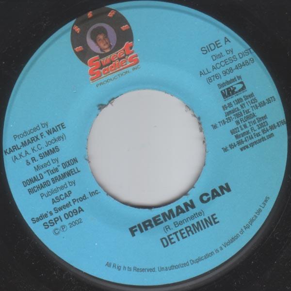 7inch Record DETERMINE / MR. EASY - Fireman Can / Woman You Got It NONE Sweet Sadies Pr 2002 Jamaica Reggae, Ska & Dub Used
7inch Record DETERMINE / MR. EASY - Fireman Can / Woman You Got It NONE Sweet Sadies Pr 2002 Jamaica Reggae, Ska & Dub Used