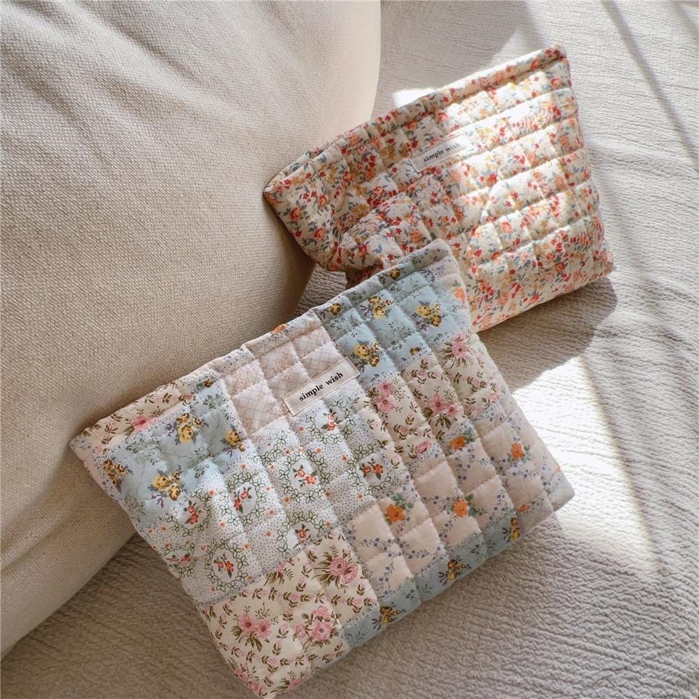 Стеганые сумки, хлопковая косметичка, простой косметический чехол для женщин 
Стеганые сумки, хлопковая косметичка, простой косметический чехол для женщин