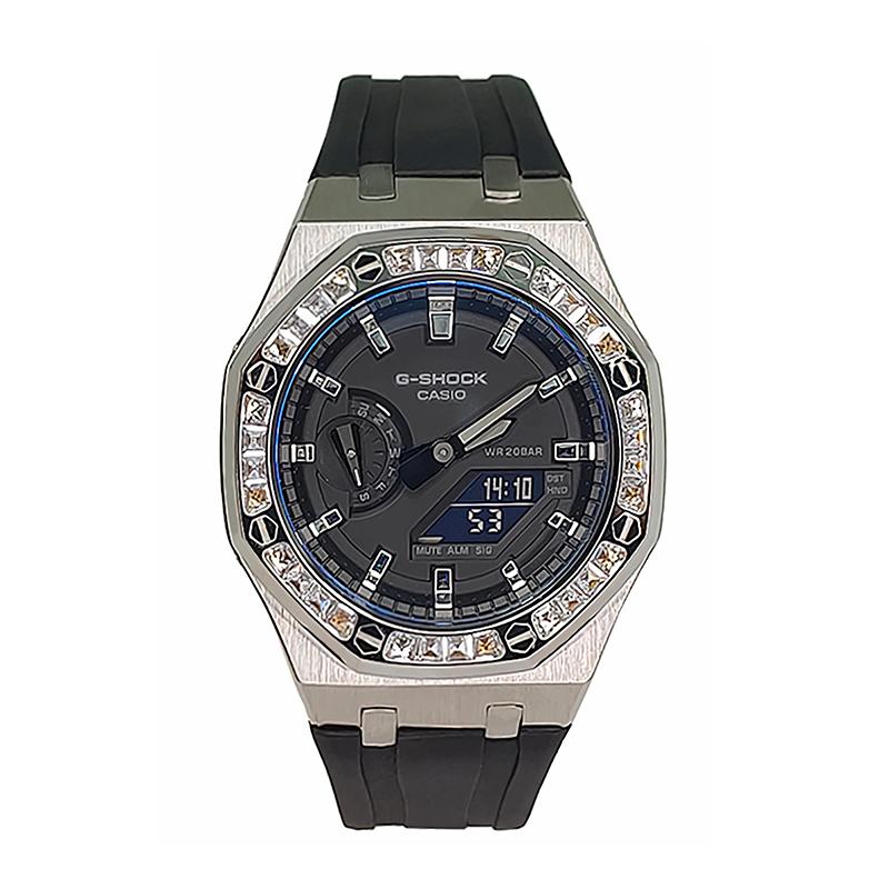 CASIO Men Liquid Crystal,Analog Dual Display Series 44mm Black Watch GA-2100-1A1(Watch3--)
CASIO Men Liquid Crystal,Analog Dual Display Series 44mm Black Watch GA-2100-1A1(Watch3--)