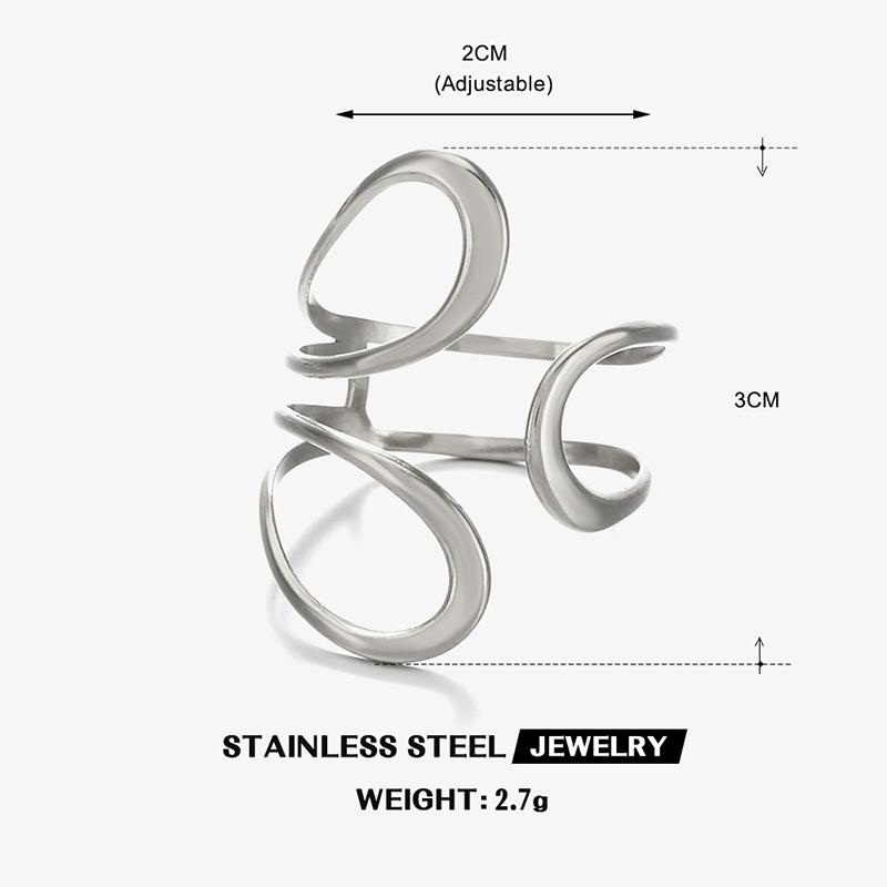Unique Original Stainless Steel Gold Color Ring Colorfast Popular Party Personalized Exaggerated Charms Jewelry Wome
Unique Original Stainless Steel Gold Color Ring Colorfast Popular Party Personalized Exaggerated Charms Jewelry Wome