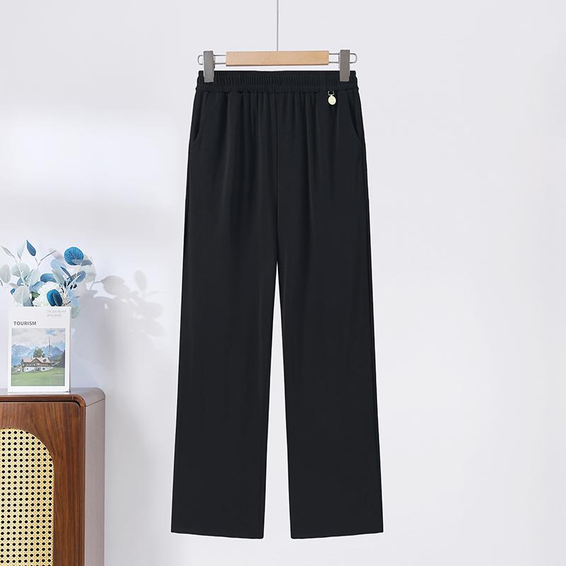Casual Office Summer Pants Fashion Elastic Waist Pants Plus Size Women s Plus Size Thin Metal Buckle Decoration Pants XL чорний
Casual Office Summer Pants Fashion Elastic Waist Pants Plus Size Women s Plus Size Thin Metal Buckle Decoration Pants XL чорний