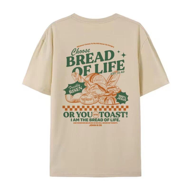 Womens Loose Retro Bread of Life Funny Christian TShirt Bible Verse Inspirational Graphic Tee Unisex Jesus Faith Shirt Top 2XL
Womens Loose Retro Bread of Life Funny Christian TShirt Bible Verse Inspirational Graphic Tee Unisex Jesus Faith Shirt Top 2XL