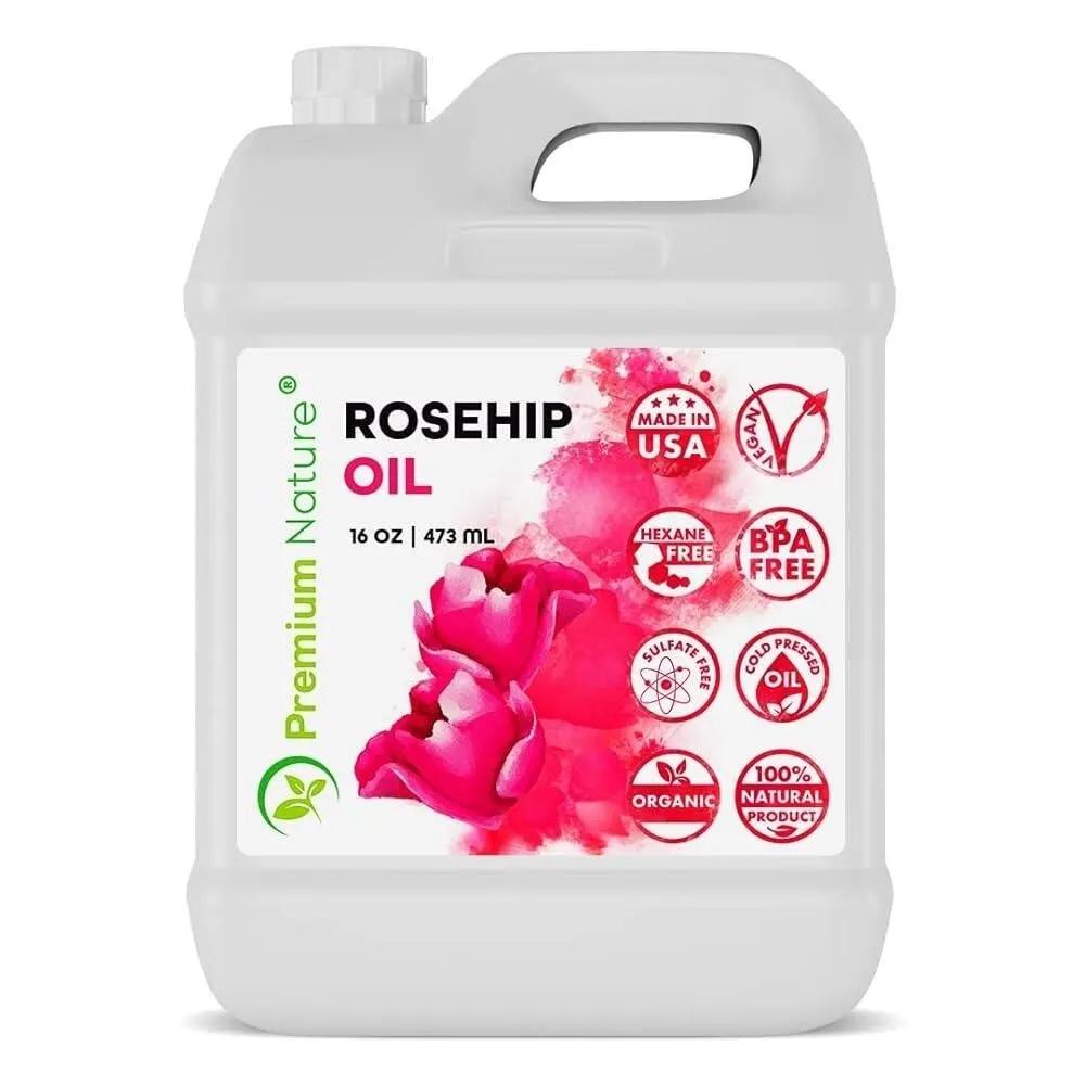 Premium Nature Rosehip Seed Oil 473.2ml (16oz) Bulk Size - Cold-Pressed Unrefined Pure Carrier Dry Skin Hair Growth Nails
Premium Nature Rosehip Seed Oil 473.2ml (16oz) Bulk Size - Cold-Pressed Unrefined Pure Carrier Dry Skin Hair Growth Nails