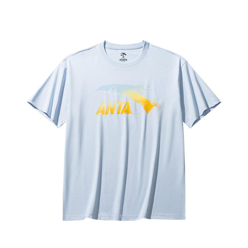 Anta Casual Simple Solid Color Letter Round Neck Pullover Short Sleeve T-Shirt Men Tops Sky-Blue 952528111-2 L
Anta Casual Simple Solid Color Letter Round Neck Pullover Short Sleeve T-Shirt Men Tops Sky-Blue 952528111-2 L