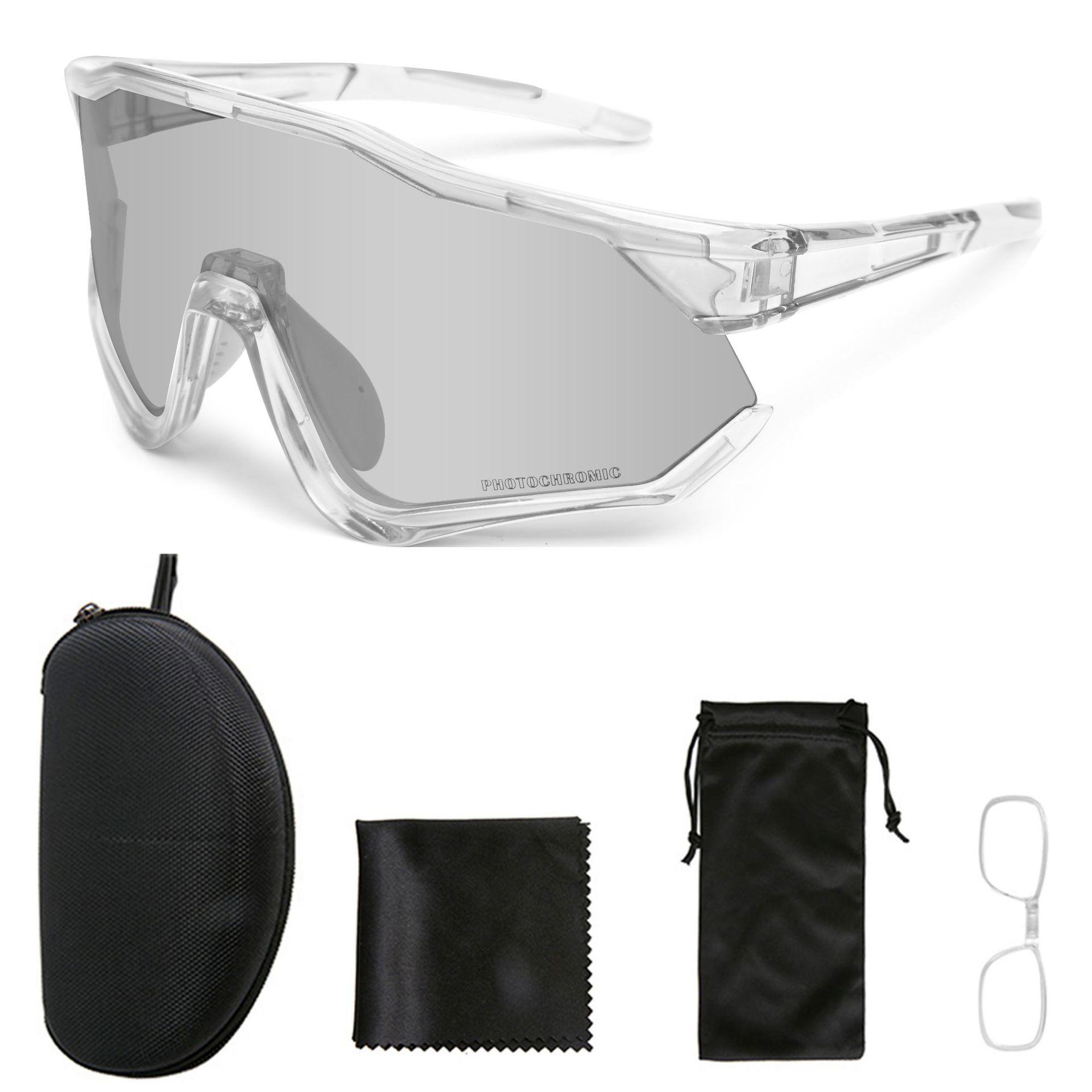 New cycling glasses, running marathon sports goggles for men, outdoor windproof sunglasses, photochromic sunglasses for women Transparent frame changes
New cycling glasses, running marathon sports goggles for men, outdoor windproof sunglasses, photochromic sunglasses for women Transparent frame changes