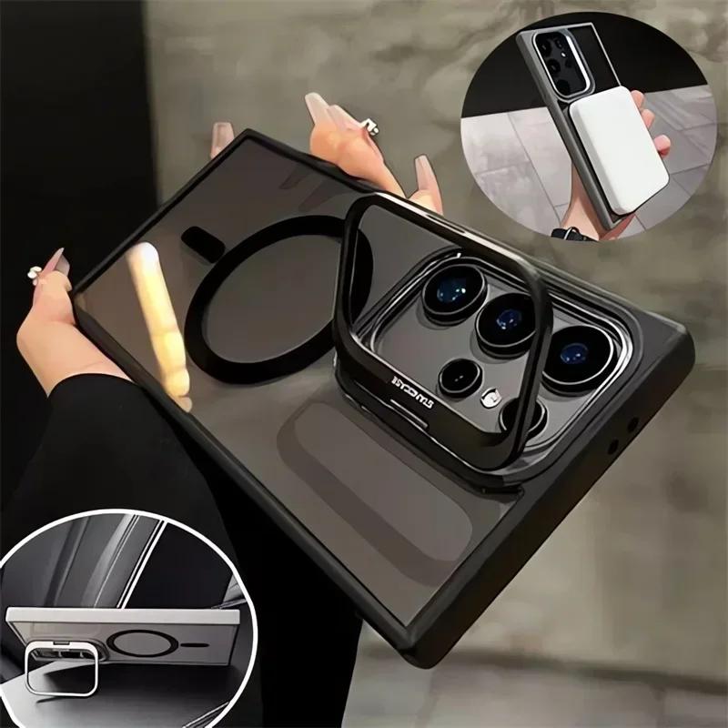 For Magsafe Hidden Holder Clear Case For Samsung Galaxy S25 S22 S23 FE S24 Ultra Plus Magnetic Wirelesss Charge Shockproof Cover For S25 S24
For Magsafe Hidden Holder Clear Case For Samsung Galaxy S25 S22 S23 FE S24 Ultra Plus Magnetic Wirelesss Charge Shockproof Cover For S25 S24