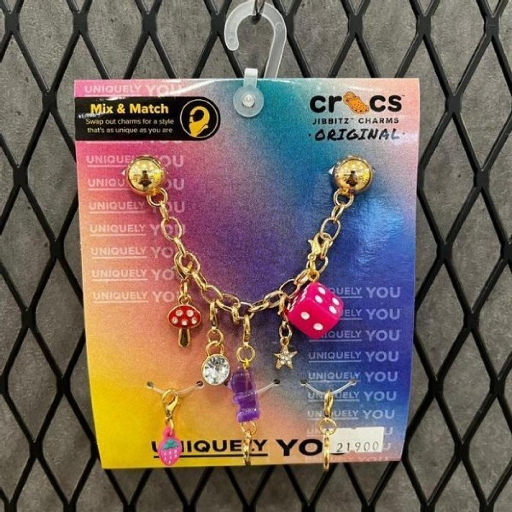 Crocs Hc02 Custom Charm Chain 5 Pack Jibbitz Custom Charm Chain 5pck Bundle 1 Color mix/FF (free)
Crocs Hc02 Custom Charm Chain 5 Pack Jibbitz Custom Charm Chain 5pck Bundle 1 Color mix/FF (free)