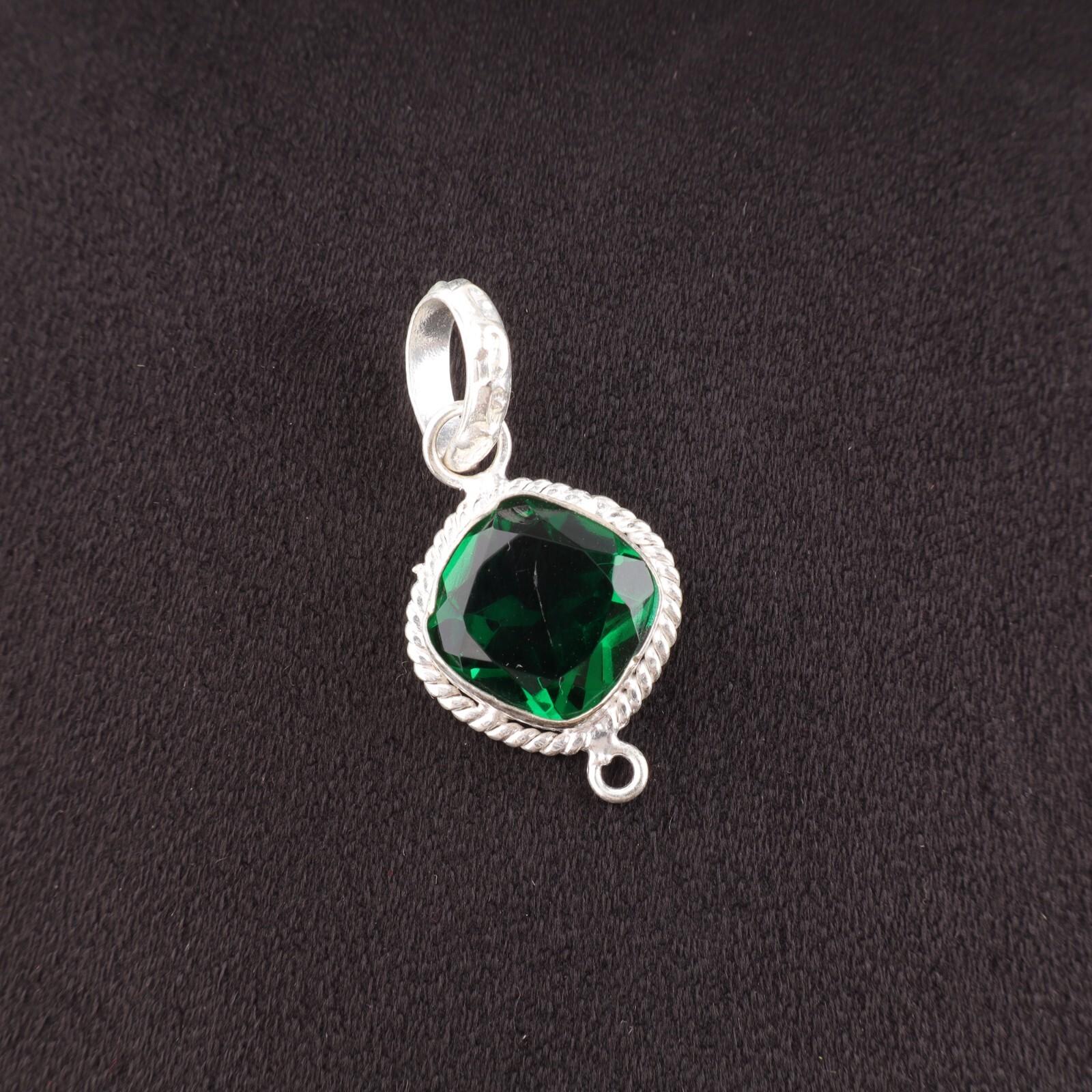 Green Emerald Gemstone Sterling Silver Birthday Gift Anniversary May New Pendant PP-11-1
Green Emerald Gemstone Sterling Silver Birthday Gift Anniversary May New Pendant PP-11-1