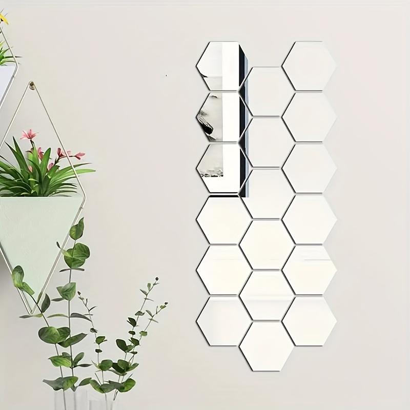 0Pcs 3D Acrylic Mirror Wall Decor - Hexagon Geometric Pattern, Detachable Modern Mirror Wall Stickers 50pcs
0Pcs 3D Acrylic Mirror Wall Decor - Hexagon Geometric Pattern, Detachable Modern Mirror Wall Stickers 50pcs