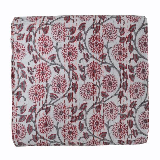 Хлопковое стеганое одеяло Kantha с индийским цветочным принтом ручной работы, покрывало, одеяло одного размера Kantha Gudari
Хлопковое стеганое одеяло Kantha с индийским цветочным принтом ручной работы, покрывало, одеяло одного размера Kantha Gudari