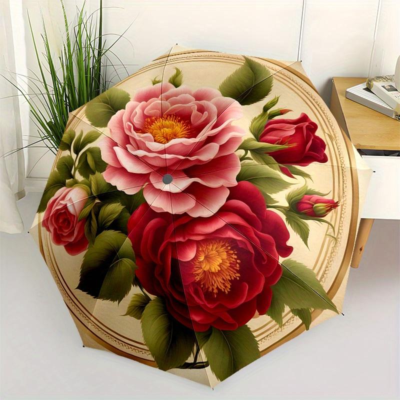 1pc Vintage Floral Bouquet Umbrella with Plastic Handle,Suitable for All Seasons Home Travel Outdoor UmbrellaB1654
1pc Vintage Floral Bouquet Umbrella with Plastic Handle,Suitable for All Seasons Home Travel Outdoor UmbrellaB1654
