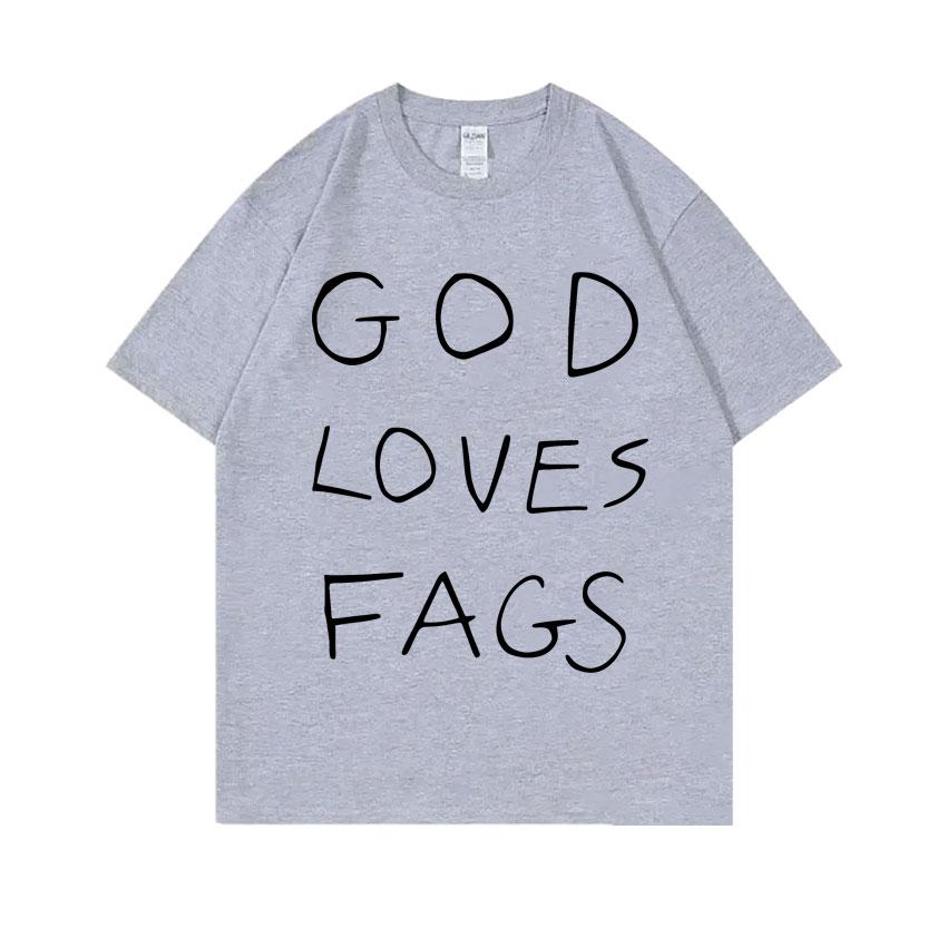 TV Series Shameless Ian Gallagher God Loves Fags Same Style Print Tshirt Men Casual Oversized Tshirt Male Cotton 4XL
TV Series Shameless Ian Gallagher God Loves Fags Same Style Print Tshirt Men Casual Oversized Tshirt Male Cotton 4XL
