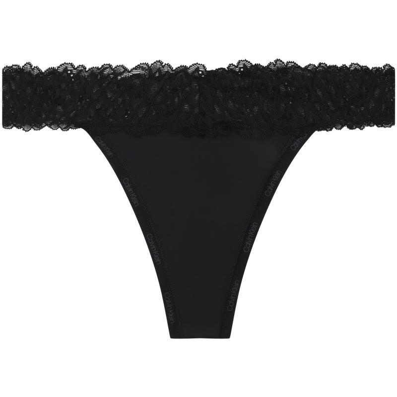 Calvin Klein Sexy Lace Trim Comfortable Cotton Thong Underwear Women Underwear Space-Black QF7838 S
Calvin Klein Sexy Lace Trim Comfortable Cotton Thong Underwear Women Underwear Space-Black QF7838 S