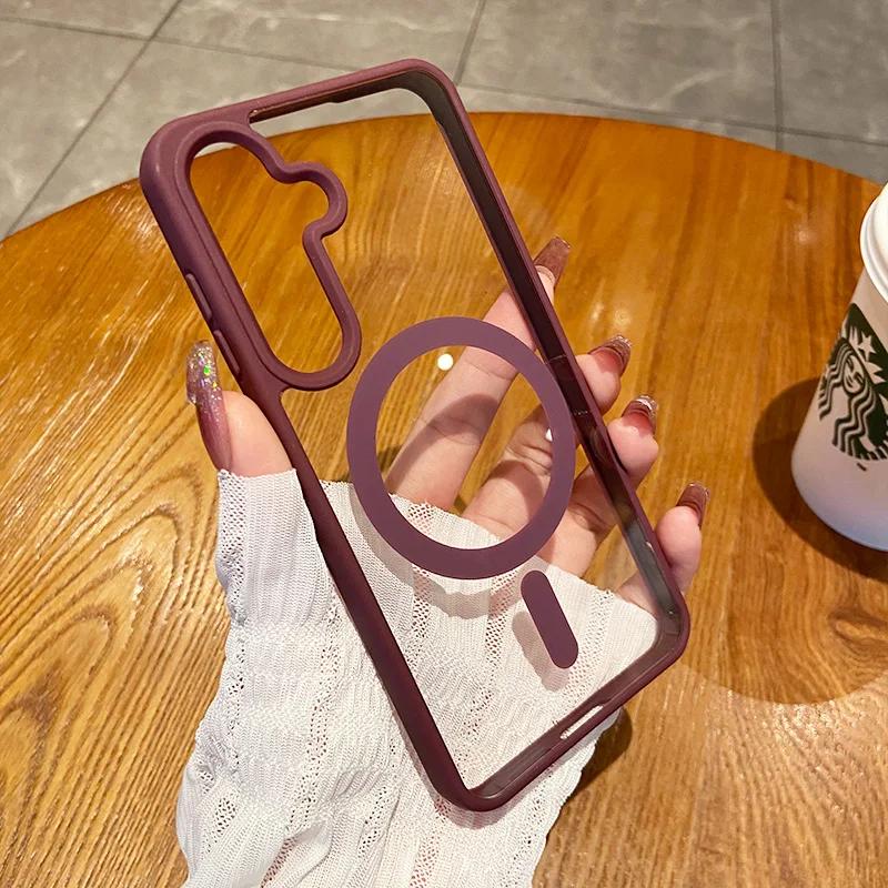 For Magsafe Wireless Charge Case for Samsung Galaxy S26 S25 FE S22 S23 Plus S24 Ultra Clear Shockproof Magnetic Bumper Cover S22
For Magsafe Wireless Charge Case for Samsung Galaxy S26 S25 FE S22 S23 Plus S24 Ultra Clear Shockproof Magnetic Bumper Cover S22