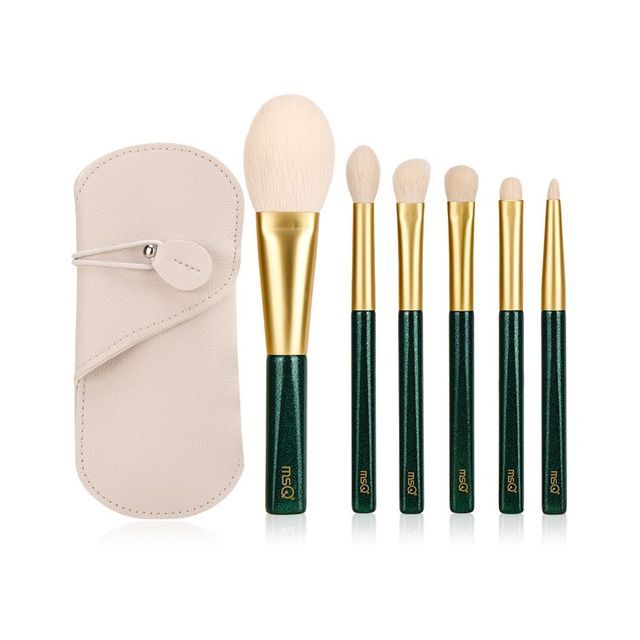 MSQ - Set of 6: Makeup Brush 6 Pcs - With Bag - Gold & Green
MSQ - Set of 6: Makeup Brush 6 Pcs - With Bag - Gold & Green