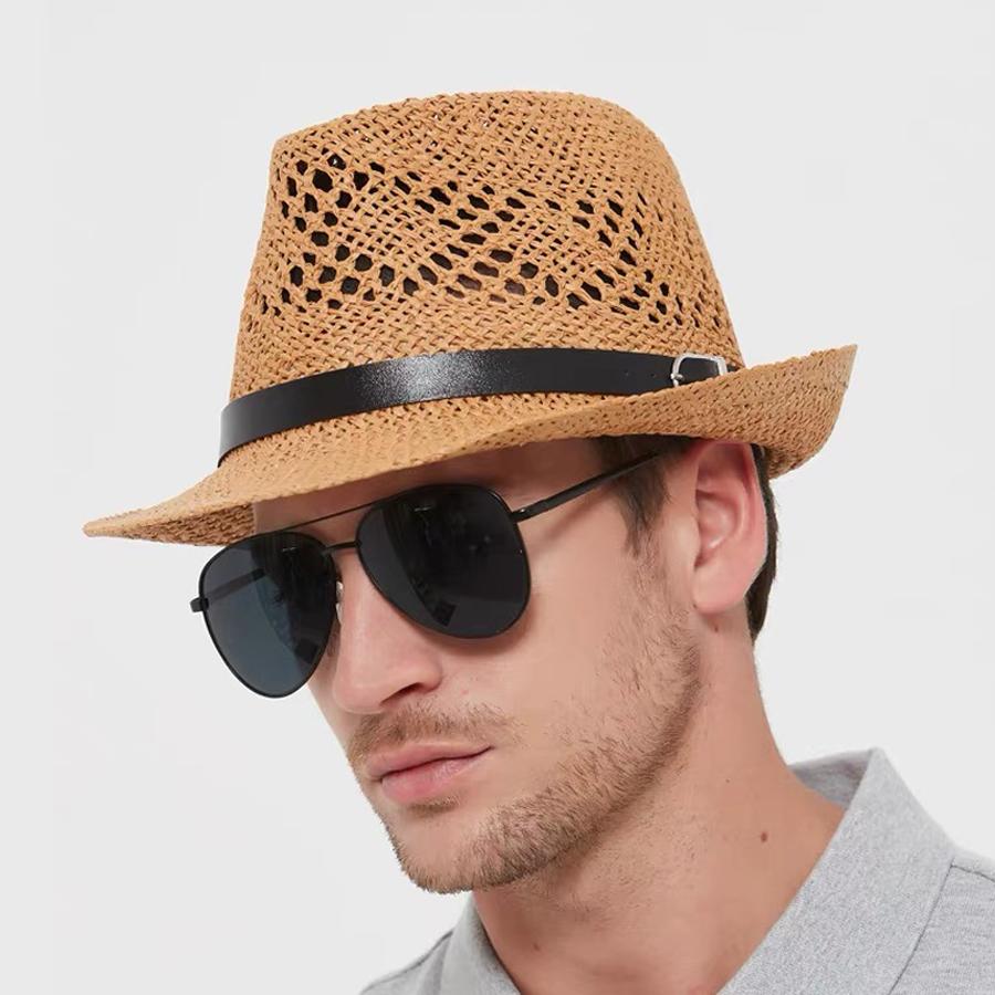 Fashion Men Panama Straw Hat Summer Travel Sunshade Gangster Cap One Size хакі
Fashion Men Panama Straw Hat Summer Travel Sunshade Gangster Cap One Size хакі