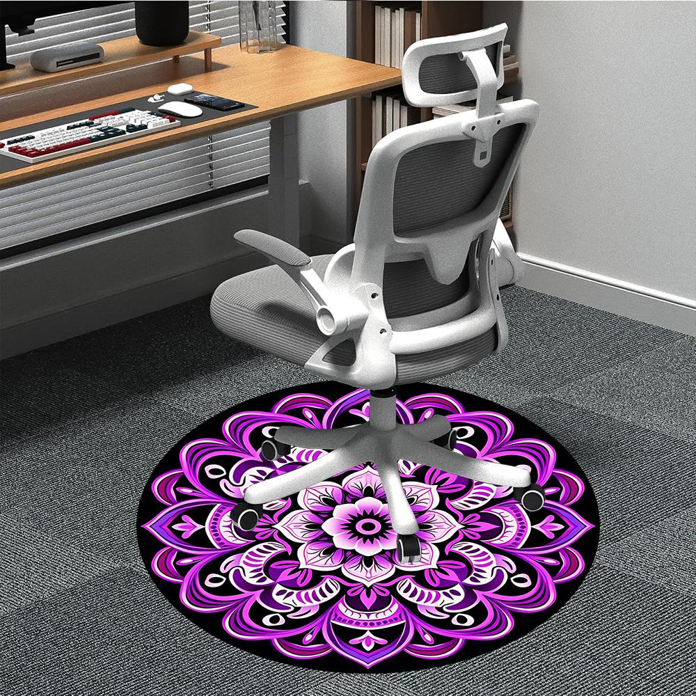 1pc Purple Mandala Pattern Chair Carpet for Office Non-Slip, Machine Washable Rug for Office, Room - Polyester, Machine Made yy251029215 80cm by 80cm
1pc Purple Mandala Pattern Chair Carpet for Office Non-Slip, Machine Washable Rug for Office, Room - Polyester, Machine Made yy251029215 80cm by 80cm