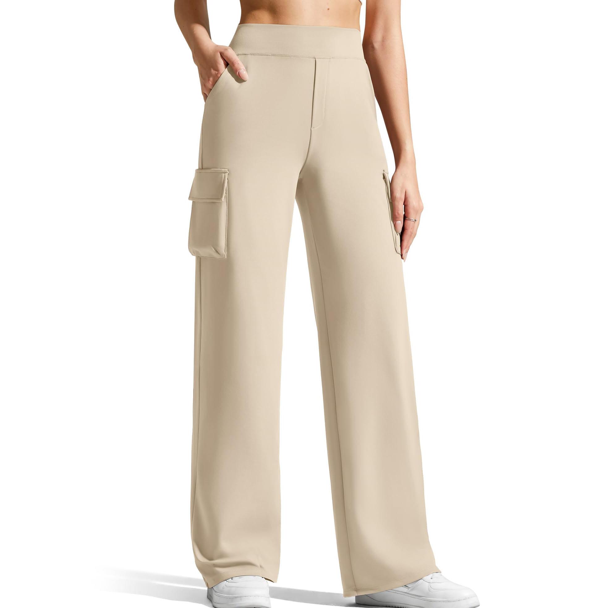 Women Elastic High Waist Pant Casual Fit Wide Leg Long Pants Trousers With Pockets XL хакі
Women Elastic High Waist Pant Casual Fit Wide Leg Long Pants Trousers With Pockets XL хакі