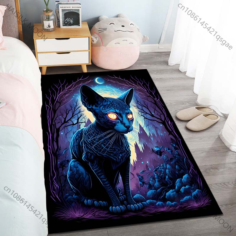 Sphynx Cat Blue Night Forest Carpet for Living Room Bedroom Sofa Home Decor Rus Non-slip Floor Mat Luxury Gift Multiple Sizes 40cm x 60cm
Sphynx Cat Blue Night Forest Carpet for Living Room Bedroom Sofa Home Decor Rus Non-slip Floor Mat Luxury Gift Multiple Sizes 40cm x 60cm