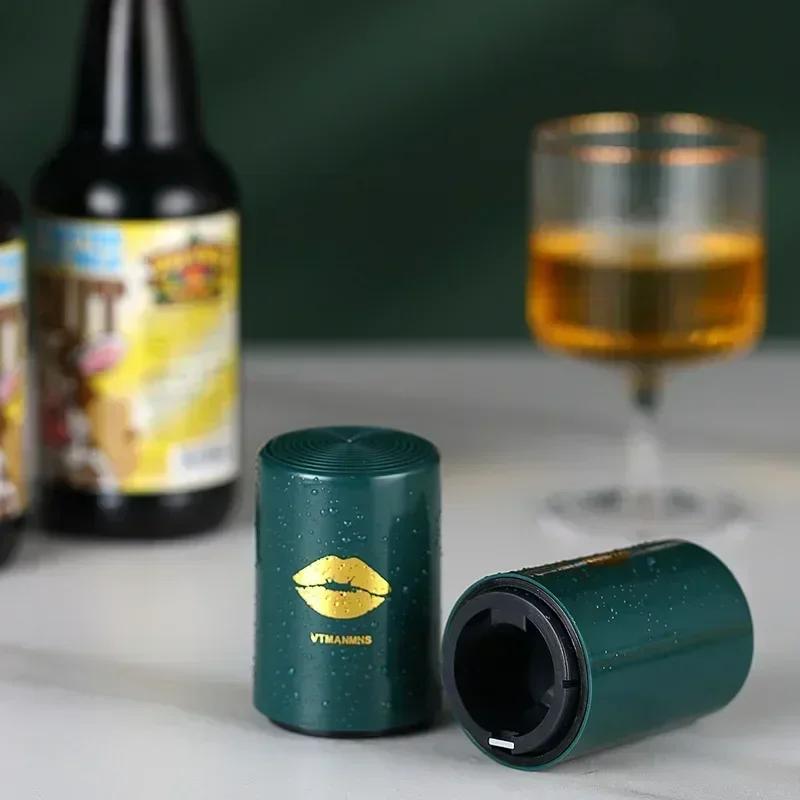 Bottle Opener Magnetic Creative Automatic Beer Kitchen Press Lid Beer Corkscrew Tools Portable Kitchen Accessories Bar Gadgets чорний
Bottle Opener Magnetic Creative Automatic Beer Kitchen Press Lid Beer Corkscrew Tools Portable Kitchen Accessories Bar Gadgets чорний
